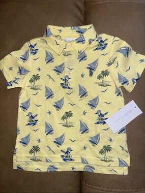 Ralph Lauren Yellow Polo - sailboat bear